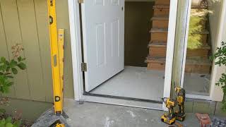 Jeld Wen Front Door Installation  Really crappy products and craftsmanship PART 1 [upl. by Oramlub695]