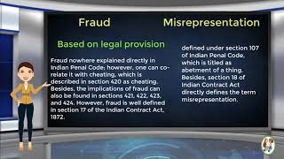 What is Difference Between Fraud amp Misrepresentation [upl. by Courcy]