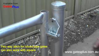 Gate Latch 2 way for round pipe and square [upl. by Peyter12]