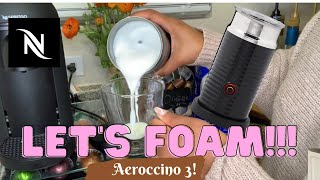 How To Foam Milk With Aeroccino 3 Make Coffee With Foam Tips amp Tricks  Easy Foamed Latte Recipe [upl. by Alesandrini]