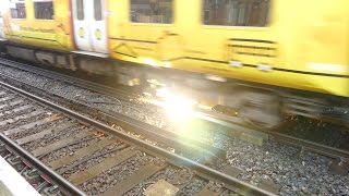 Merseyrail 507 009 making arcs at Birkdale station [upl. by Claudy976]