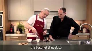 How to make a hot chocolate using an aerolatte milk frother [upl. by Yelkrab533]